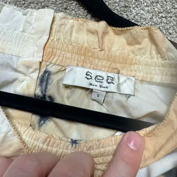 Sea New York Tye Die Print Long Sleeve Button Down Back - Picture 3 of 4